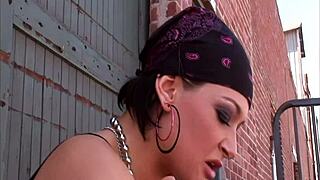 Pretty brunette latina samira sucks stiff pole then gets fucked hard