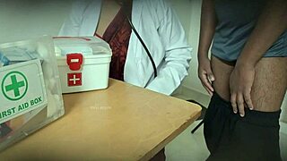 doctor satisfies pussy with patient dick