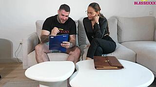 teacher in trouble with student in interracial scene