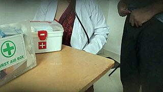 doctor satisfies pussy with patient dick