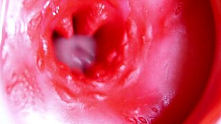 A big red cock inside a juicy hole can give sperm at any moment