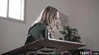 Cheerleader teen 18+ lily larimar complimented by her much older teacher ryan driller 😏