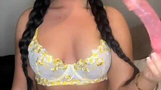 British Teen Exchange Student Masturbates Intensely Solo