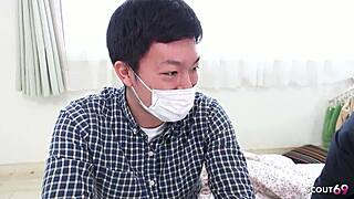 japanese step-dad surprises virgin son with first fuck 😲