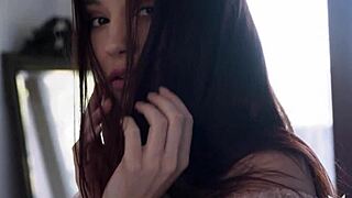 Elilith Noir, Petite European Teen, Poses In See-Through Clothes