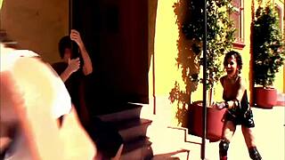 Pretty brunette latina samira sucks stiff pole then gets fucked hard