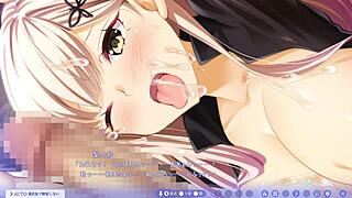 Bound in bondage, the big tits slave dances erotically on stage