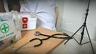 doctor satisfies pussy with patient dick