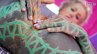 alternative european pornstar in intense scene