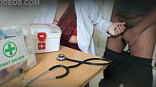 doctor satisfies pussy with patient dick