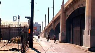 Pretty brunette latina samira sucks stiff pole then gets fucked hard