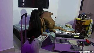 Fucking right in front of the visitor.