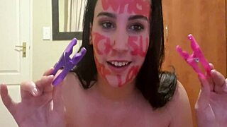 Self Punish Pissing Slapping Gagging With Dirty Talking