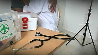 doctor satisfies pussy with patient dick