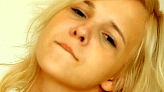 Blonde Teen Explores Dildo Size Matters