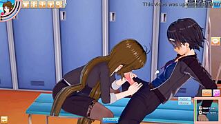 Koikatsu hentai office girl mina feels so good spoiling that hard cock