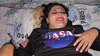 I just gave my blonde latina a hot cumshot