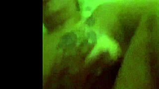 mature cougar listens to music while relaxing