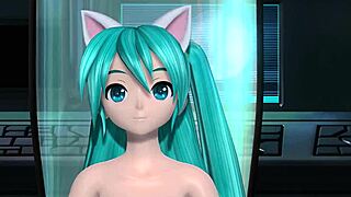 Hatsune Miku Nude Mod in Cat Costume for Project Diva