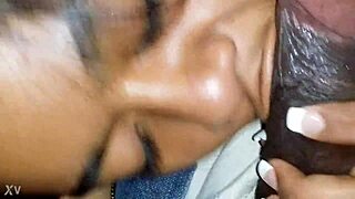 Ebony Blowjob in the Car!