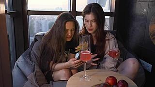 my roommate can't get enough of my big cock in the dorm