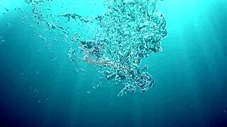 Hungarian Babe Sazan Cheharda Swims Naked in Pool, Teasing with Big Tits and Ass