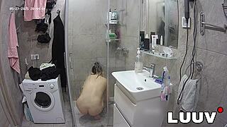 Luuv Tattooed Alice Prepares In Shower For Evening Reality Show