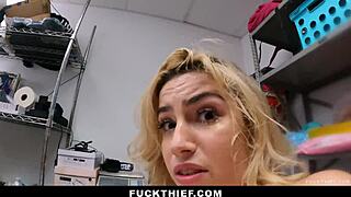 teen caught shoplifting, now bend over for punishment