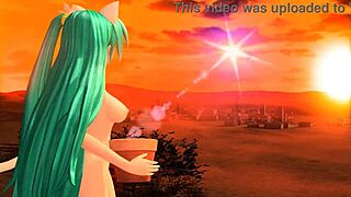 Hatsune Miku Nude Mod in Cat Costume for Project Diva