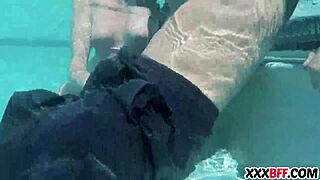 Best friends are having a pool party at the backyard with music and drinks