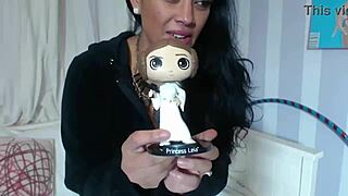 maxine x enjoys her massive dildos collection