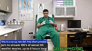 Male nurse takes a break to masturbate in the exam room on GuysGoneGyno.com