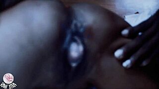 She squirts loudly while moaning during intense pounding at home