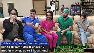 Male nurse takes a break to masturbate in the exam room on GuysGoneGyno.com