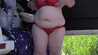 mature lesbians with big asses behind the scenes outdoors... a voyeur with a hidden camera watches them in a public park, chubby milfs in sexy lingerie amateur fetish pawg