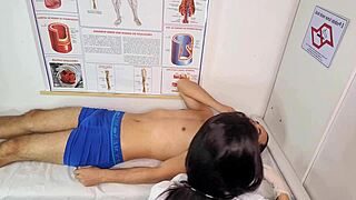 Nurse forces patient's massive erection