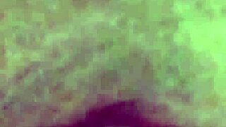 mature woman gets excited during online chat