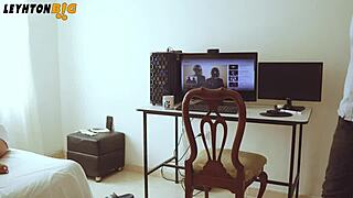 Caught Cheating on Busty Wife with Big-Ass Brunette Riding to Cum!