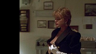 erika eleniak performs stripper scene in vintage style