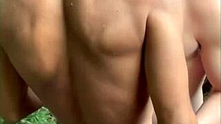 i fund a strangr on the trail jerking his monstur cock, i halped him cum