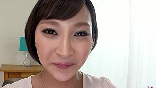 japanese mature neighbor chats before sucking and swallowing fat cock cum