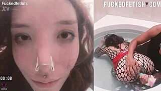 Skinny Submissive Slut Underwater