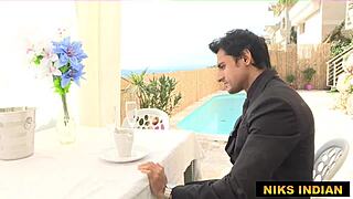 indian boy fucks chinese girl's pussy and ass