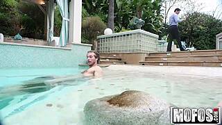 Girlfriends' Intense Underwater Blowjob During Skinny Dipping