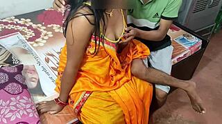 Indian Son Fucks His Bengali Stepmom In The Kitchen During Roleplay Scene