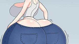 kaya's farting in her tight jeans, oops