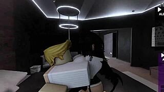 Roblox sex 7 with big black cock fucking and cum