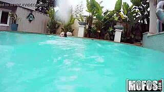 Girlfriends' Intense Underwater Blowjob During Skinny Dipping