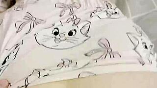 big ass step sister pours water on bro and gets fucked