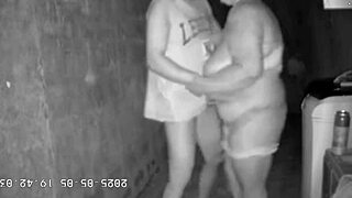 Hidden Camera Records Stepmother Fucking Stepson in Alley